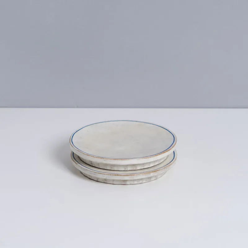 Yon Ho Kyung 4.75" Blue Line Round Plate Fashion