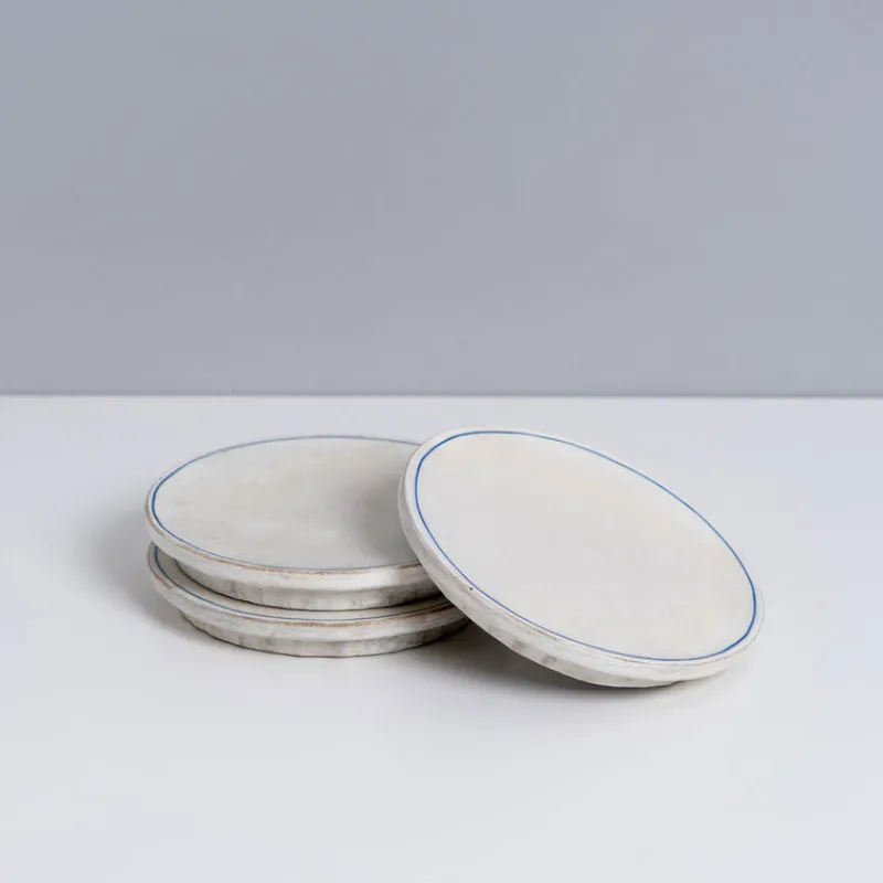 Yon Ho Kyung 4.75" Blue Line Round Plate Fashion
