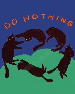 NEKO.CO.NEKO. Cat Print - Do Nothing Discount