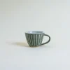 Mogutable Selects Ceramic Japanese Mug Green Stripe Discount