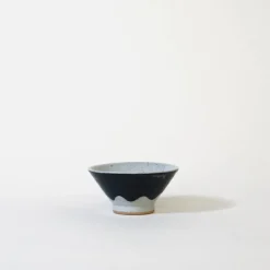 Mogutable Selects Ceramic Mt. Fuji Japanese Rice Bowl In Blue New