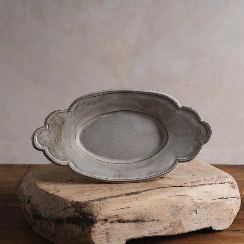 Zhitaofang's/製陶方式 Cloud-Shaped Plate in White Hot