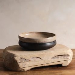 Sheng Ceramic Deep Serving Plate in Oatmeal Sale
