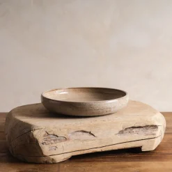 Sheng Ceramic Deep Serving Plate in Oatmeal Sale