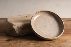 Sheng Ceramic Deep Serving Plate in Oatmeal Sale