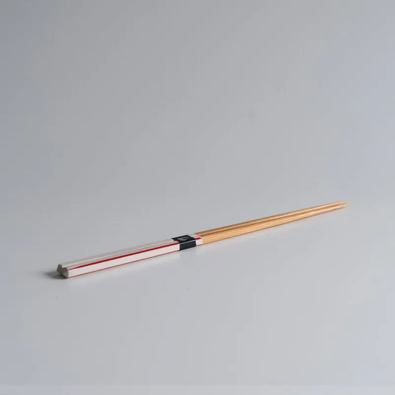 Ouchi Kougei Diamond Cut Sharpened Chopsticks - White/Red New