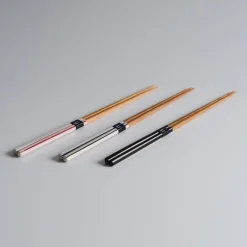 Ouchi Kougei Diamond Cut Sharpened Chopsticks - White/Black New