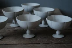 Zhitaofang's/製陶方式 Floral Footed Bowl in White Outlet