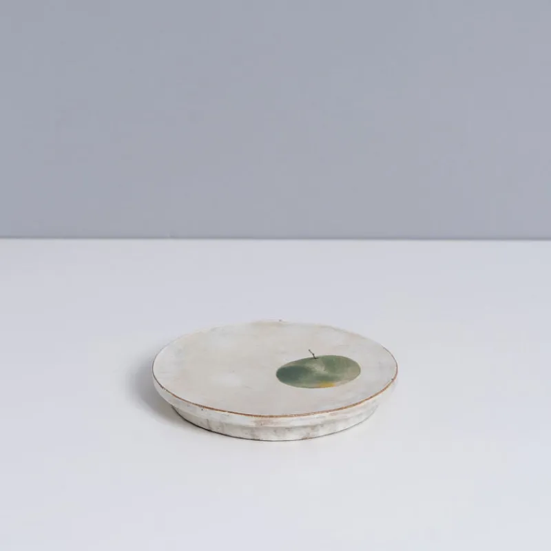Yon Ho Kyung 4.75" Green Apple Round Plate Fashion