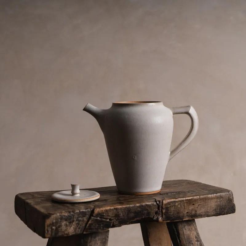 OKAUEYAKUMO Handmade Teapot in #85 White - Style A Discount