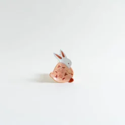 Mogutable Selects Hand-Painted Rabbit Small Dish New