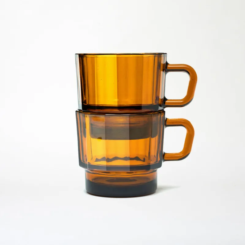 HMM W Glass in Amber Hot