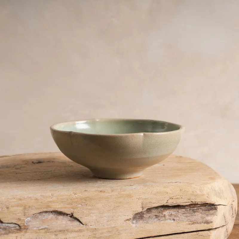 Sheng Ceramic Lotus Bowl in Lake Green Sale
