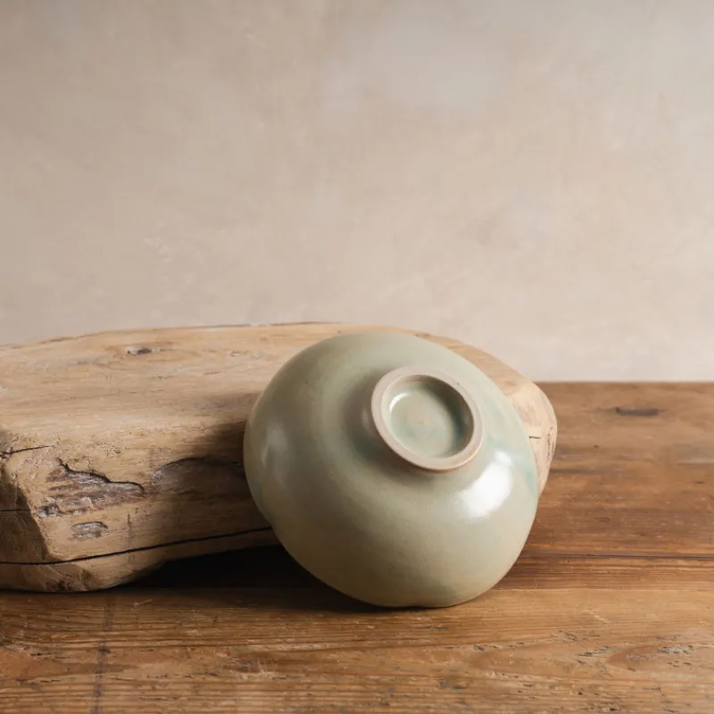 Sheng Ceramic Lotus Bowl in Lake Green Sale