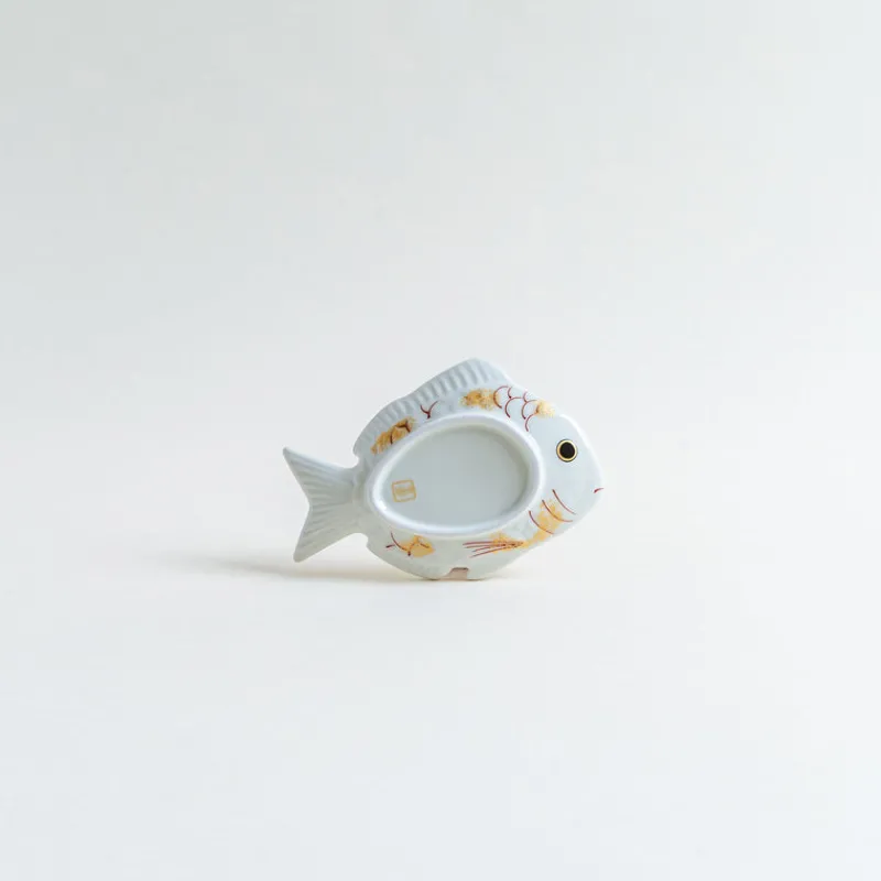 Kouraku Kiln Lucky Charm Sea Bream Plate Discount
