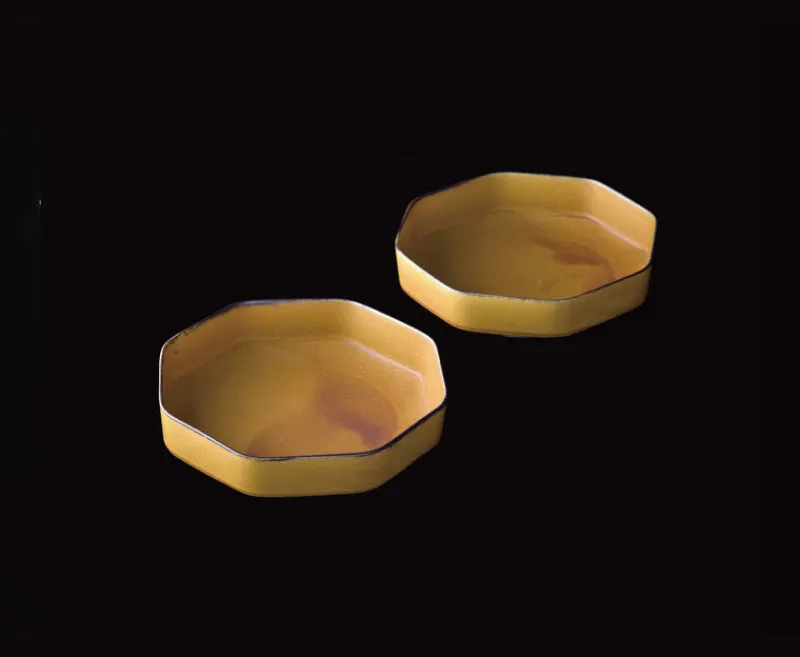 Tsudoi Octagon Smoky Mustard Deep Plate Best
