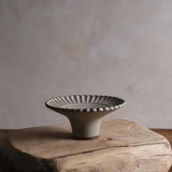 Zhitaofang's/製陶方式 Pleated Dessert Plate in White Clearance