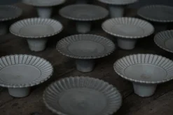 Zhitaofang's/製陶方式 Pleated Dessert Plate in White Clearance