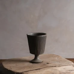 Zhitaofang's/製陶方式 Pleated Footed Cup in Blue-Gray Discount