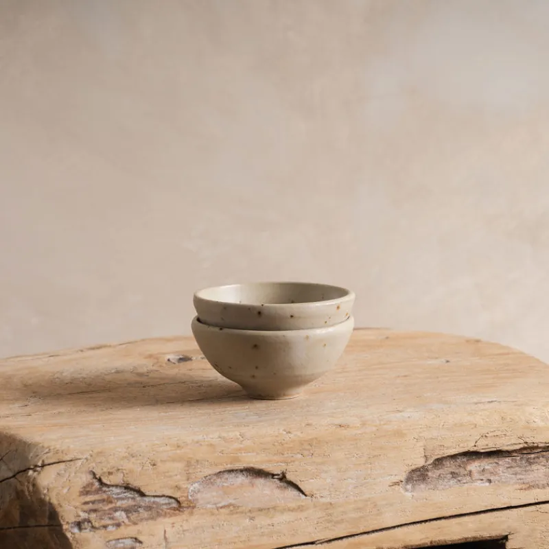 Sheng Ceramic Sake Set in White Speckle Clearance