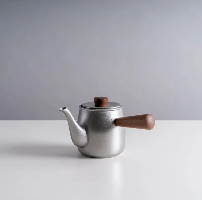 Miyazaki Seisakusho Single Serve Teapot in Matte Silver Best
