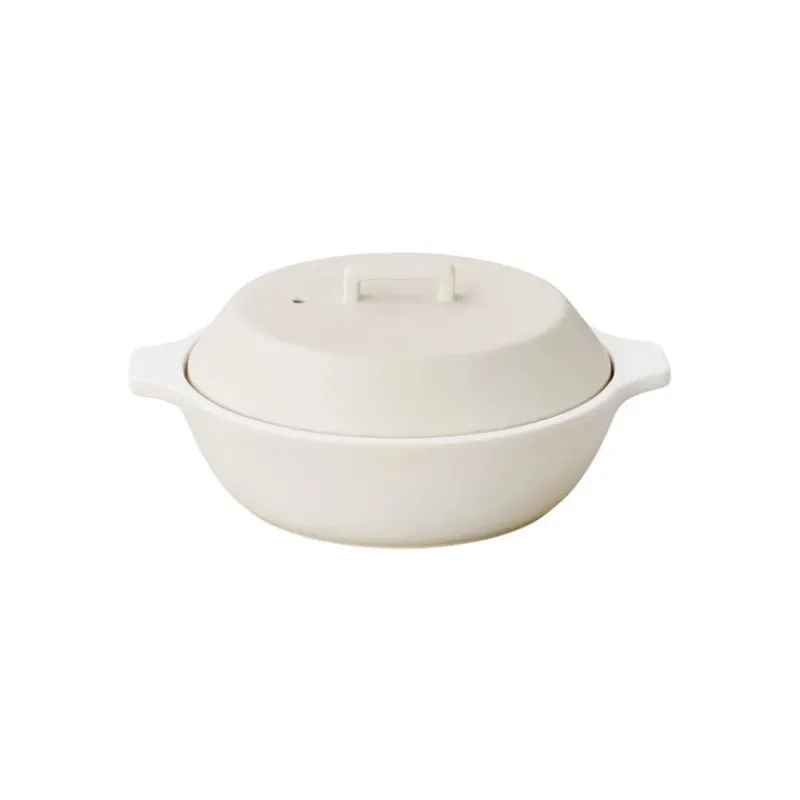 kinto Small KAKOMI Donabe in White 1.2L Fashion