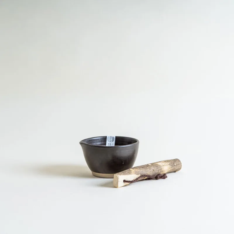 Motoshige Small Mortar and Pestle in Black Sale