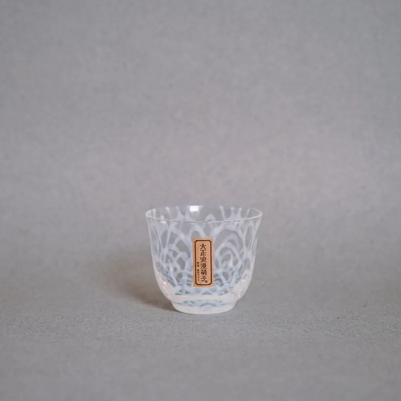 Hirota Glass Taisho Roman Iced Tea Glass in Wave Fashion
