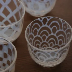 Hirota Glass Taisho Roman Iced Tea Glass in Wave Fashion