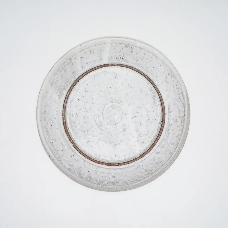 Jang Hun Seong 7.25" White Slip Covered Plate New