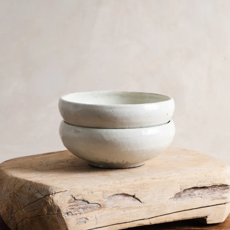 Jang Hun Seong White Slip Covered Round Bowl Outlet