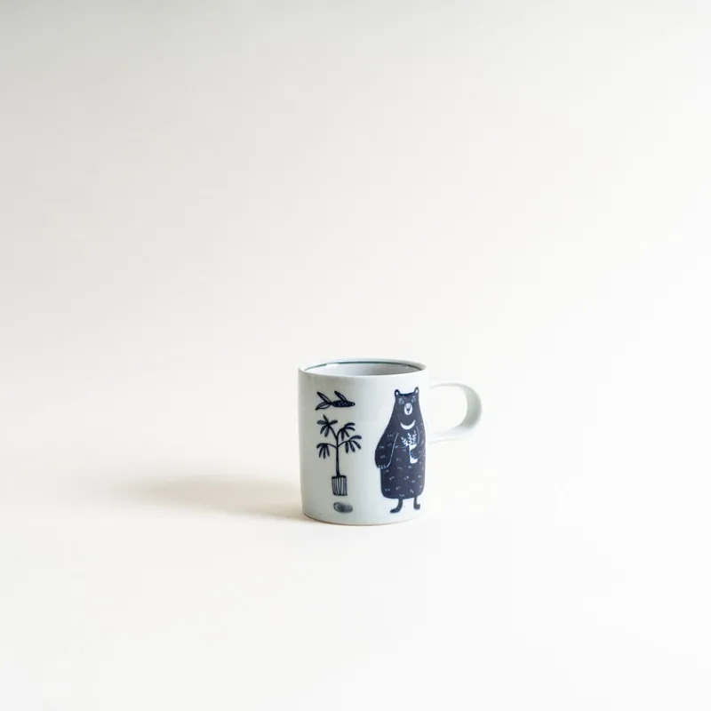 Yeogi-Damki Bear Hand-Painted Mug Hot
