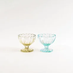 Hirota Glass Yukinohana Footed Ice Cream Bowl Sale
